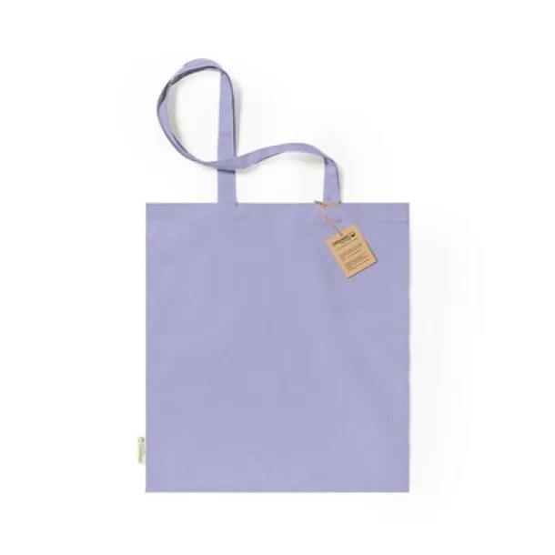  Organic cotton shopping bag, 140 g/m2 purple