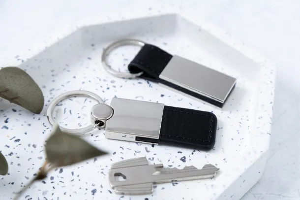 Rokke keyring Silver Black