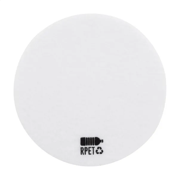 Hefe RPET felt coaster White