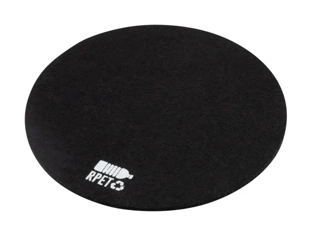 Hefe RPET felt coaster Black