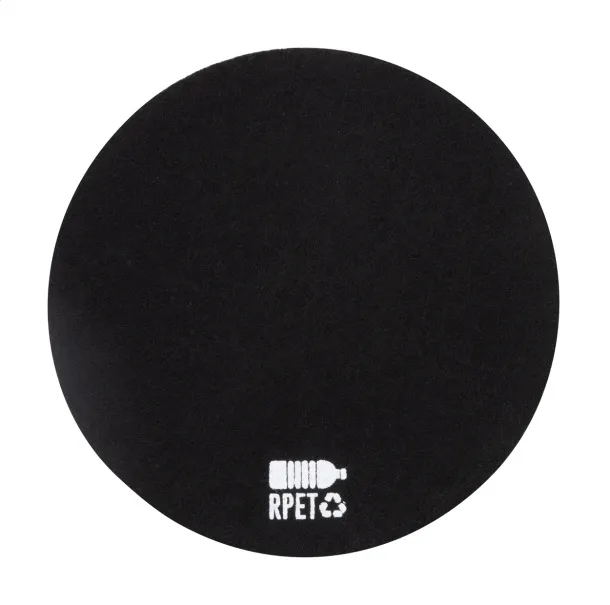 Hefe RPET felt coaster Black