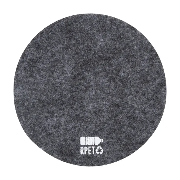 Hefe RPET felt coaster Dark grey