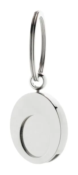 Cromo trolley coin keyring Silver