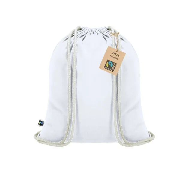  Cotton drawstring bag white