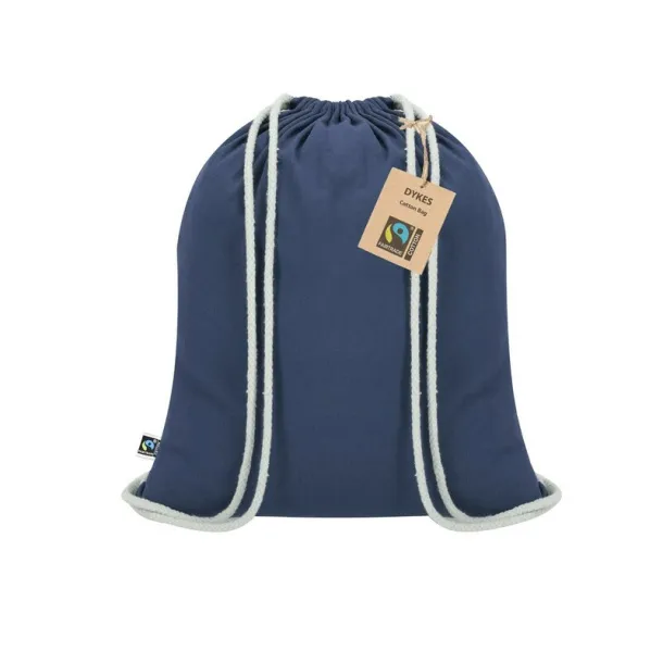  Cotton drawstring bag Mornarski plava