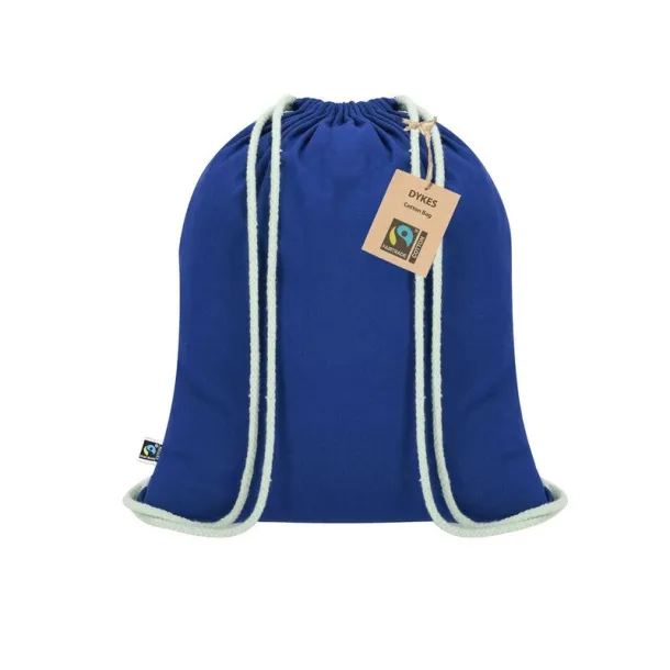  Cotton drawstring bag blue