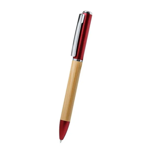  Bamboo ball pen, LED light red