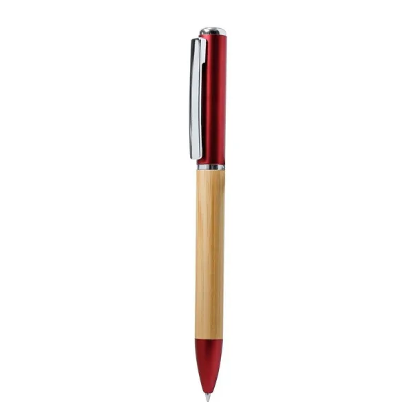  Bamboo ball pen, LED light red