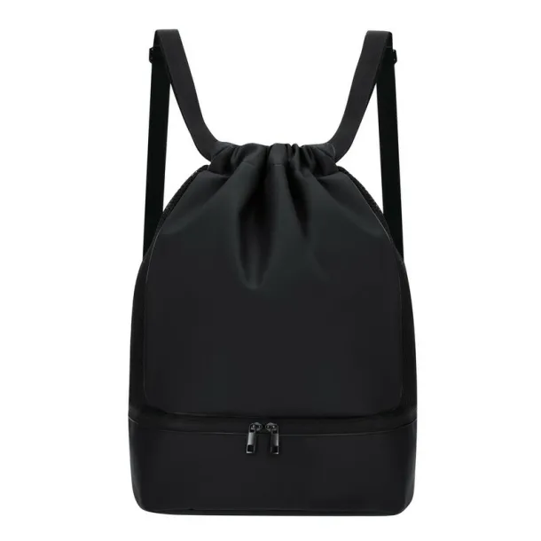  String bag with wide straps black