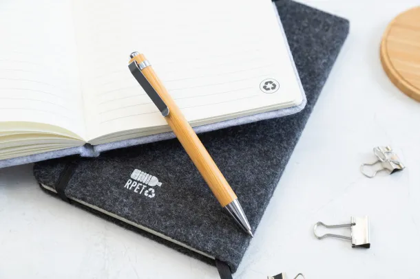 Refelt Note A5 RPET felt notebook Grey