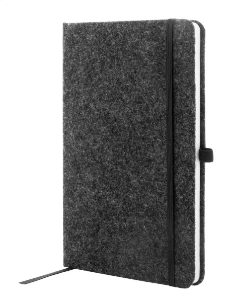 Refelt Note notes od RPET filca, A5 Tamno siva