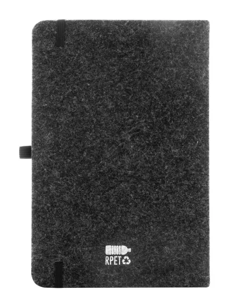 Refelt Note RPET felt notebook Dark grey