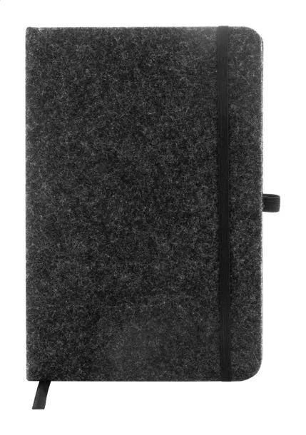 Refelt Note notes od RPET filca, A5 Tamno siva