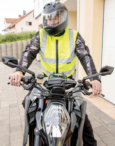  Hi-Vis Biker Vest "Schleiz" - Korntex