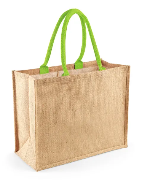  Classic Jute Shopper - Westford Mill Natural Lime Green