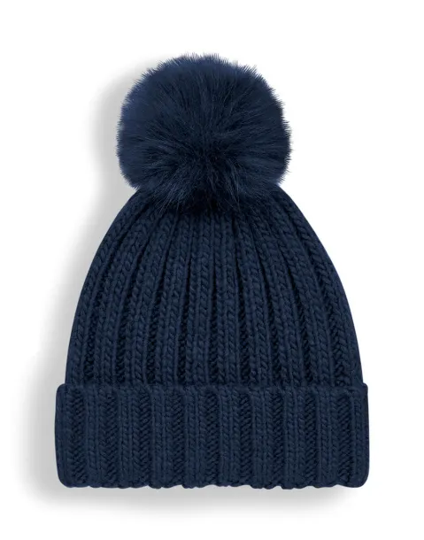  Verbier Fur Pop Pom Chunky Beanie - Beechfield