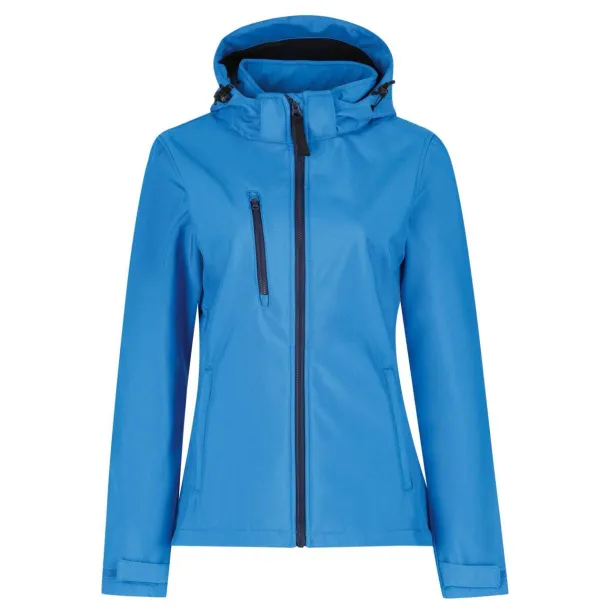  WOMEN'S VENTURER 3 LAYER HOODED SOFTSHELL JACKET - Regatta French Blue Navy