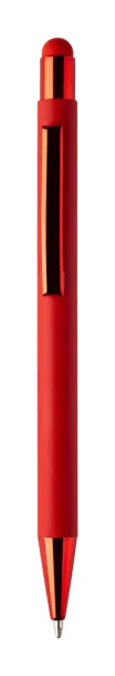 Shinely touch ballpoint pen Red