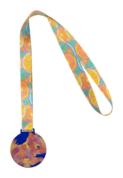 Subdal Colour custom medal transparent blue