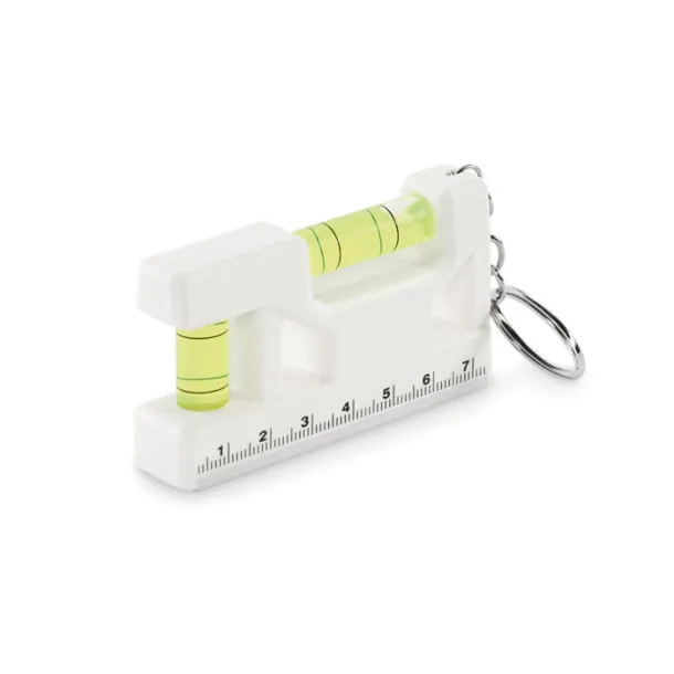 MAGEVEL Magnetic level ABS key ring White