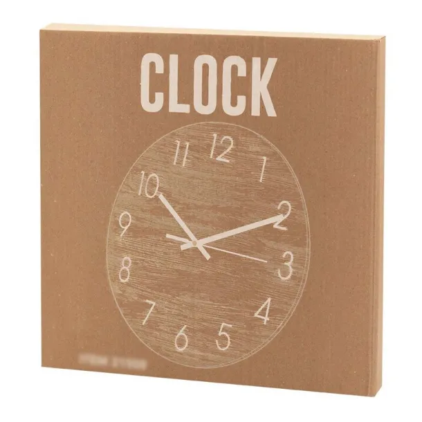  Bamboo wall clock beige