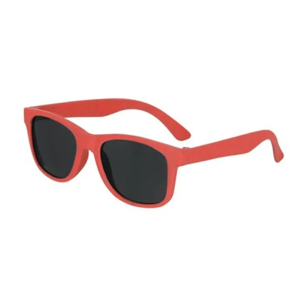  Wheat straw sunglasses, children size red