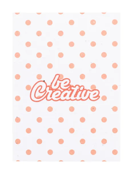 CreaNote A6 Seed custom seed paper notebook White