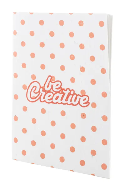 CreaNote A6 Seed custom seed paper notebook White