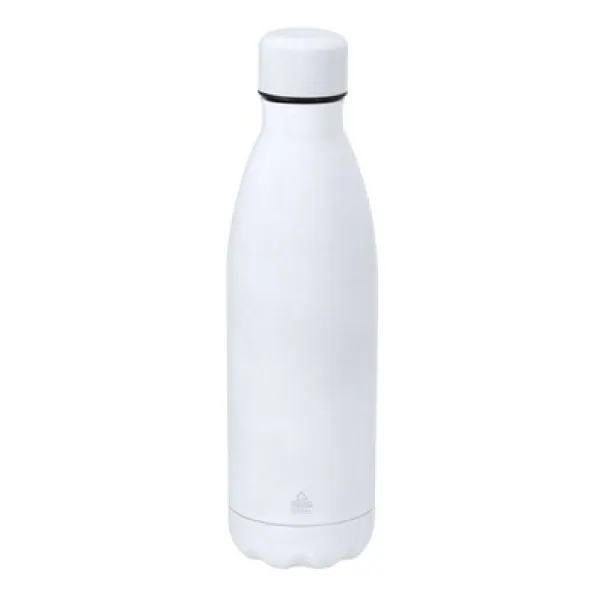  Recycled stainless steel sports bottle 790 ml white