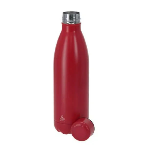  Recycled stainless steel sports bottle 790 ml red