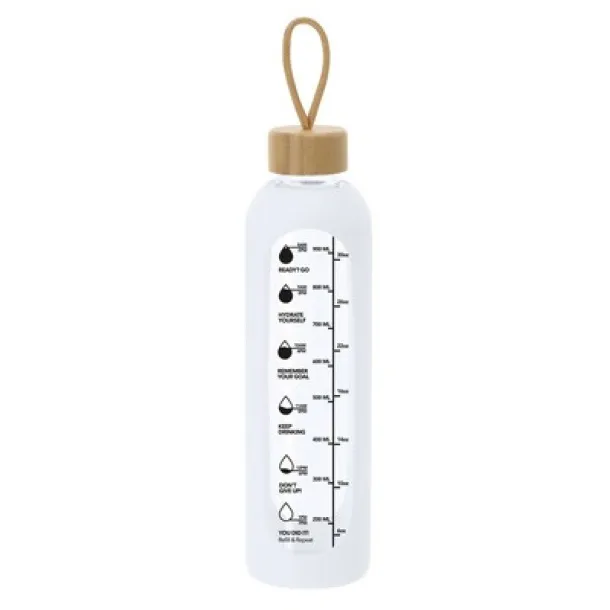  Glass bottle 1000 ml white