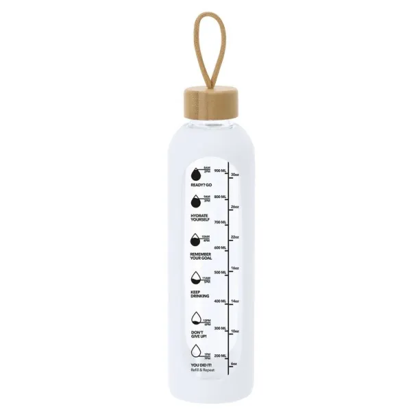  Glass bottle 1000 ml white