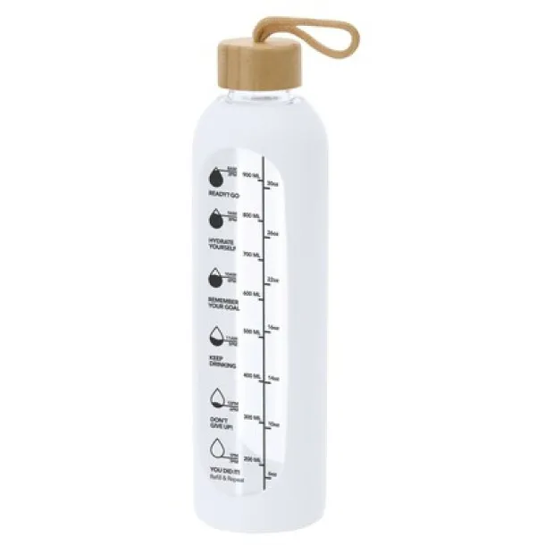  Glass bottle 1000 ml white