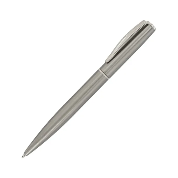 SILVERY metal pen in box Silver