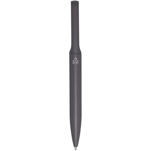 Blanca recycled aluminium ballpoint pen (blue ink) Twilight Grey