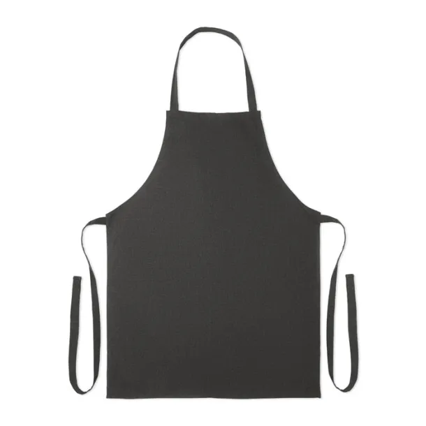 SOUS COLOUR Recycled cotton apron Black