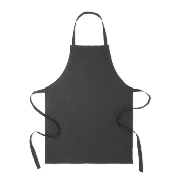 SOUS COLOUR Recycled cotton apron Black