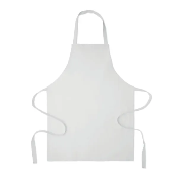 SOUS COLOUR Recycled cotton apron White