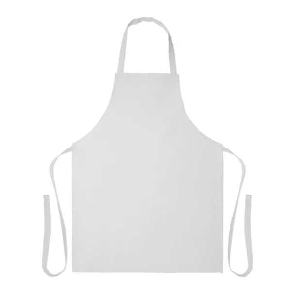 SOUS COLOUR Recycled cotton apron White