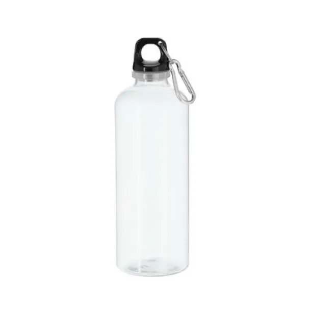  RPET sports bottle 630 ml with carabiner clip neutral