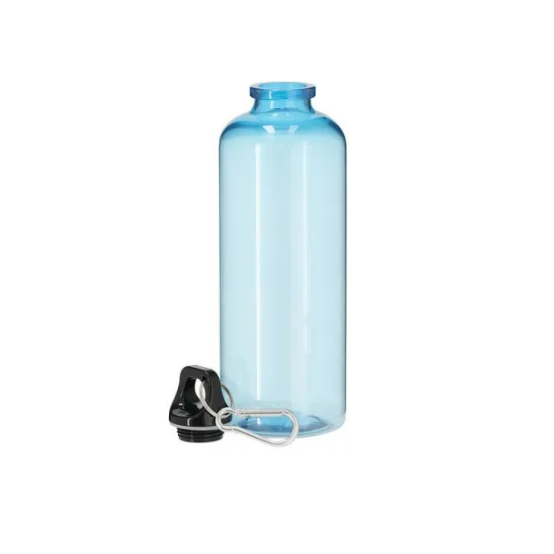  RPET sports bottle 630 ml with carabiner clip light blue