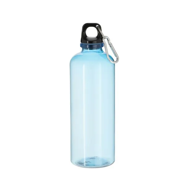  RPET sports bottle 630 ml with carabiner clip light blue