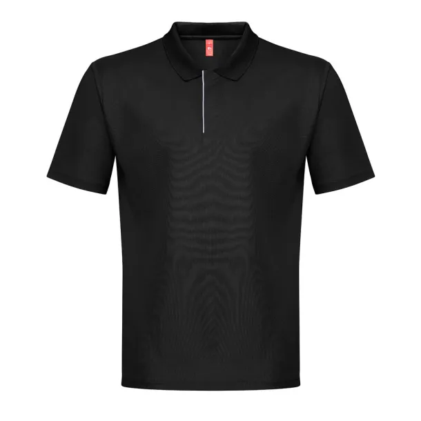 THC DYNAMIC Men's technical polo shirt Black