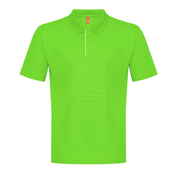 THC DYNAMIC Men's technical polo shirt Lime green