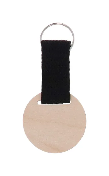 Woody Strap personalizirani privjesak za ključeve, okrugli Prirodna