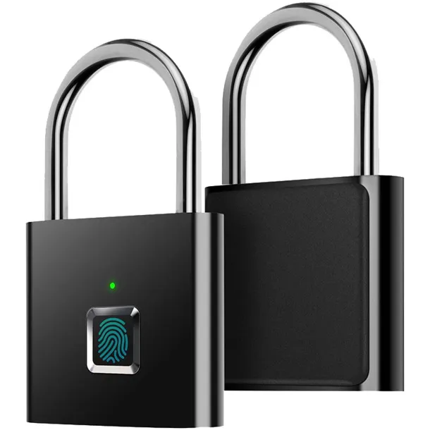 SCX.design T11 smart fingerprint padlock - SCX.design Crna