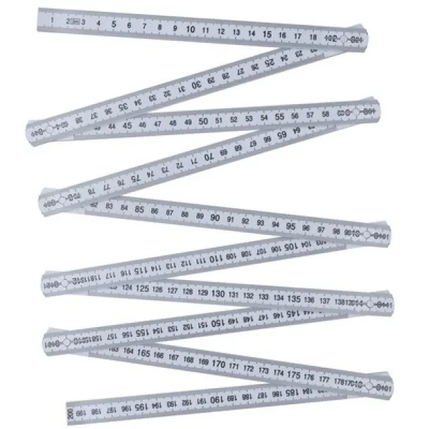  Ruler 2m, foldable white