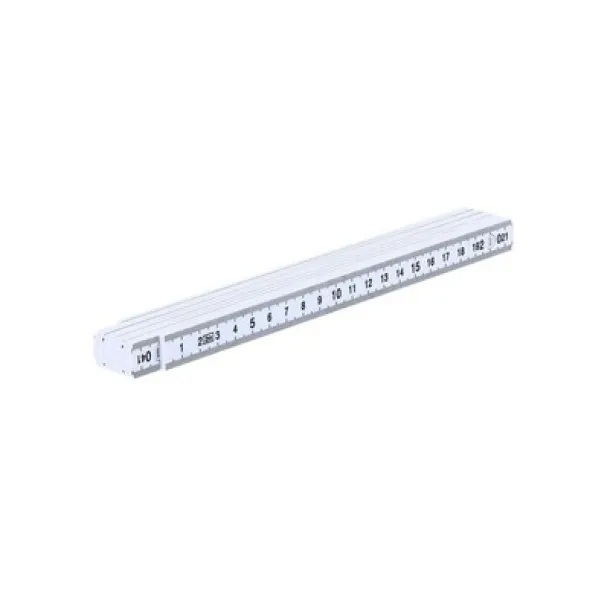  Ruler 2m, foldable white