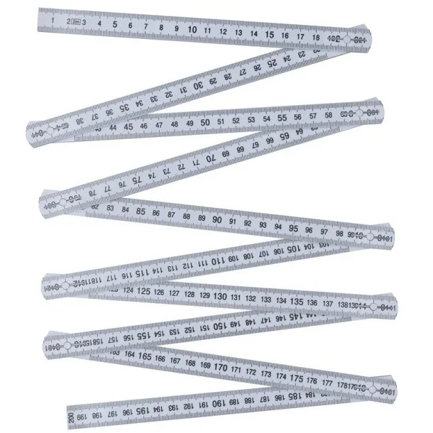  Ruler 2m, foldable Bijela