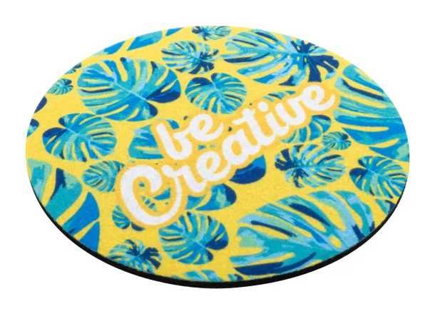 CreaFelt Drink Plus RPET felt coaster, circle White
